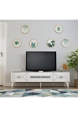 cantek dizayn CENNEYRA TV SEHPASI (ALT MODÜL) BEYAZ-GÜMÜŞ thumbnail 1