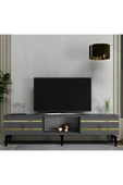 cantek dizayn PELLİN TV SEHPASI ANTRASİT-ALTIN thumbnail 1