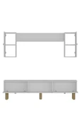 DEMONTE DECOR DARİODD BOHEM TV ÜNİTESİ TAKIMI BEYAZ-BEYAZ - 6