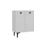 DEMONTE DECOR BETTYDD AYAKKABILIK BEYAZ-BEYAZ-SİYAH KULP - 4