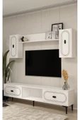 DEMONTE DECOR WENYDD TV ÜNİTESİ TAKIMI BEYAZ-BEYAZ thumbnail 2