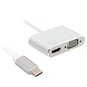 Powermaster Usb Type-C To HDMI-VGA 2in1 Aparat - 1