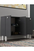 DEMONTE DECOR İLAYDD BOHEM AYAKKABILIK ANTRASİT-ANTRASİT-BEYAZ - 1