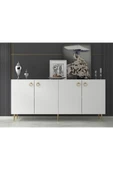 DEMONTE DECOR DROP KONSOL BEYAZ-ALTIN - 7