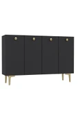 DEMONTE DECOR BETTYDD AYAKKABILIK ANTRASİT-ANTRASİT-ALTIN - 3