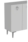 DEMONTE DECOR LEYLADD (KM120) AYAKKABILIK BEYAZ-BEYAZ-GÜMÜŞ - 4