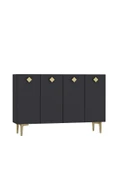 DEMONTE DECOR MOREDD OFİS EVRAK DOLABI ANTRASİT-ANTRASİT-ALTIN - 3