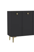 DEMONTE DECOR BETTYDD AYAKKABILIK ANTRASİT-ANTRASİT-ALTIN - 4