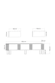 DEMONTE DECOR DARİODD BOHEM TV SEHPASI - ANTRASİT ANTRASİT - 7