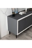 DEMONTE DECOR SELLEN KONSOL ANTRASİT-BEYAZ - 4