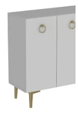 DEMONTE DECOR EFESDD OFİS EVRAK DOLABI BEYAZ-BEYAZ-ALTIN - 4