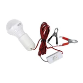 Led Ampul Akü Takviye Kablolu 4 Metre Anahtarlı 5W Tasarruflu Seyyar  Aydınlatma Beyaz Işık Pensli thumbnail 6