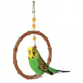 Papağanhane Oval Bambu Kuş Salıncağı - 1