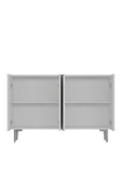 DEMONTE DECOR LEYLADD (MK120) OFİS EVRAK DOLABI BEYAZ-BEYAZ-GÜMÜŞ - 5