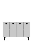 DEMONTE DECOR MOREDD MUTFAK KİLER DOLABI BEYAZ-BEYAZ-SİYAH - 2