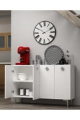 DEMONTE DECOR MOREDD MUTFAK KİLER DOLABI BEYAZ-BEYAZ-GÜMÜŞ thumbnail 1