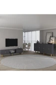 DEMONTE DECOR DARİODD BOHEM KONSOL (KB150), BOHEM TV SEHPASI 2 Lİ SALON TAKIMI ANTRASİT-ANTRASİT thumbnail 1