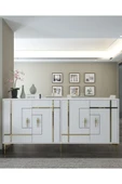 DEMONTE DECOR SİMGEDD (KX180) KONSOL BEYAZ-ALTIN thumbnail 1