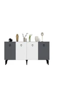 DEMONTE DECOR MİA KONSOL ANTRASİT-BEYAZ - 3
