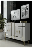 DEMONTE DECOR SİNADD (KM120) KONSOL BEYAZ ALTIN thumbnail 2