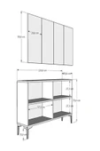 DEMONTE DECOR LEYLADD (KM120) AYAKKABILIK BEYAZ-BEYAZ-GÜMÜŞ - 6