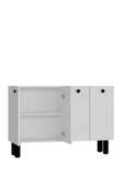 DEMONTE DECOR İLAYDD BOHEM OFİS EVRAK DOLABI BEYAZ-BEYAZ-SİYAH - 5