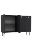DEMONTE DECOR BETTYDD OFİS EVRAK DOLABI ANTRASİT-ANTRASİT-GÜMÜŞ - 5