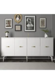 DEMONTE DECOR Sinta 180 Cm Konsol (KX180) Beyaz-beyaz thumbnail 1