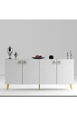 DEMONTE DECOR DROP KONSOL BEYAZ-ALTIN - 6
