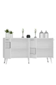 DEMONTE DECOR 4 Kapaklı Moda Konsol Beyaz-gümüş thumbnail 5