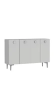 DEMONTE DECOR MOREDD OFİS EVRAK DOLABI BEYAZ-BEYAZ-GÜMÜŞ - 3