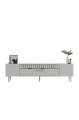 DEMONTE DECOR DEKOLP1DD TV SEHPASI BEYAZ-GÜMÜŞ - 3