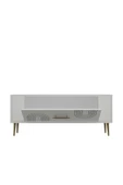 DEMONTE DECOR RETROL2DD TV SEHPASI BEYAZ-ALTIN - 5