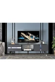 DEMONTE DECOR VANİA TV SEHPASI ve KONSOL 2'li SALON TAKIMI ANTRASİT-GÜMÜŞ - 4