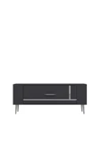 DEMONTE DECOR RETROP1DD TV SEHPASI ANTRASİT-GÜMÜŞ - 3