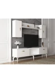 DEMONTE DECOR RÜYAM TV ÜNİTESİ TAKIMI BEYAZ-BEYAZ - 2