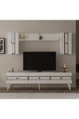 DEMONTE DECOR NORRA 180 CM TV ÜNİTESİ BEYAZ-GÜMÜŞ thumbnail 1
