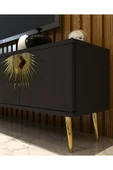 DEMONTE DECOR Nidadd Tv Sehpası Antrasit Gümüş thumbnail 3