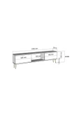 DEMONTE DECOR ROBBERDD TV SEHPASI BEYAZ-GÜMÜŞ - 6