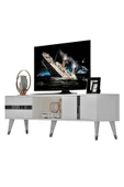 DEMONTE DECOR Vania Tv Sehpası Beyaz-gümüş thumbnail 6