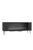 DEMONTE DECOR RETROP1DD TV SEHPASI ANTRASİT-GÜMÜŞ - 5
