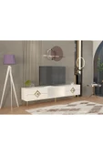 DEMONTE DECOR ROBBERDD TV SEHPASI BEYAZ-ALTIN thumbnail 2
