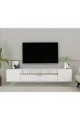 DEMONTE DECOR DEKOLP1DD TV SEHPASI BEYAZ-GÜMÜŞ - 1