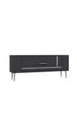 DEMONTE DECOR RETROP1DD TV SEHPASI ANTRASİT-GÜMÜŞ - 4