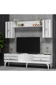 DEMONTE DECOR PELİN TV ÜNİTESİ TAKIMI BEYAZ-GÜMÜŞ - 2