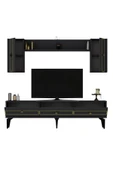 DEMONTE DECOR NORRA 180 CM TV ÜNİTESİ ANTRASİT-ALTIN thumbnail 7