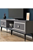 DEMONTE DECOR NİLL TV SEHPASI (ALT MODÜL) ANTRASİT-GÜMÜŞ thumbnail 2