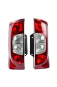 Enva Otomotiv Fiat Fiorino Sağ Sol Arka Stop Lambası Farı Takımı 2008-2016 Bagaj Kapağı Yana Açılır Tip thumbnail 1