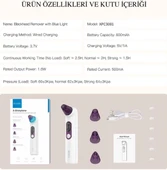 Mavi Işıklı Siyah Nokta Temizleyici Vakumlu Siyah Nokta Ve Yüz Temizleme Cihazı - 6