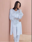 Espuar 757 Penye 3'lü Sabahlık Pijama Takımı thumbnail 7